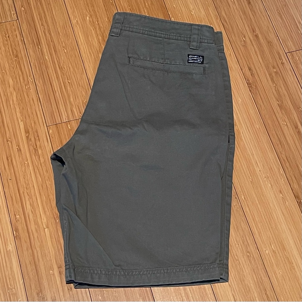 O'Neill Dark Green Flat Front Shorts